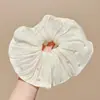 2026 Novo Estilo Estilo Floresta Elástico Alto Prendedor de Cabelo com Laço Preguiçoso, Corda de Cabelo para Rabo de Cavalo em Tecido de Renda para Mulheres