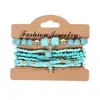 Pulseira Feminina Boêmia Feita à Mão com Contas Romântica Original Conjunto de 8 Pulseiras Atacado Amazon