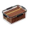 Zhanggong Humidor de Puros Virutas de Madera de Cedro Caja de Envejecimiento Mini Humidor Portátil Set Caja de Puros