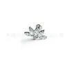Brincos de Titânio F136 Formato de Leque Unhas de Lábio Marquise Lótus Zircônia 5A Piercing de Orelha Corpo de Liga de Titânio G23