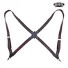 Suprimento Transfronteiriço Moda Estilo Coreano Unissex Adulto Presilha Lateral Suspensórios Elástico 2 Presilhas Suspensórios de Calça