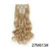 Grampo para Peruca Conjunto de 6 Peças 16 Cartões Invisível Sem Marcas Fio de Milho Fofo Moda Extensão de Cabelo Peruca Cacheada