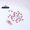 Acessórios Populares Transfronteiriços para Nail Art com Strass Diamante Vermelho de Fundo Plano Super Brilhantes Diamantes de Vidro com Formato Especial Coração Gota d'Água Diamante Acessórios de Unha Vestíveis
