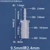 Conector de Plástico Reductor Grueso en T Recto a Través de Manguera Tubería de Agua Tubería de Aire Adaptador Conector Junta de Púa