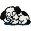 Lindo Peluche de Perro Alfombra de Dormitorio de Noche para Niños Absorbente de Agua Antideslizante Tapete para Piso Decoración de Habitación Alfombra para Sala de Estar