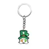 Centenas de St. Pingentes de Chaveiro Dia de São Patrício, Decorações de Chaveiro Chapéu Verde DIY de Borracha Macia em PVC, Itens de Presente