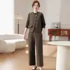 Elegante Atuendo de Otoño para Madres 2026 Nuevo Estilo Abrigo de Dama Noble para Mujeres de Mediana Edad y Mayores Chaleco Superior para Primavera y Otoño