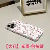 Nuevo producto transfronterizo: Diseño Floral Rosa de Pantalla Completa Adecuado para Funda de Teléfono Película iPhone 16, Cubierta Protectora con Agujero Grande Apple 17Pm