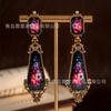 Pendientes Largos de Flores de Estilo Chino Vintage de Qingdao, Pendientes de Lujo Accesible de Segunda Mano de Alta Gama, Pendientes Retro de Alta Resistencia