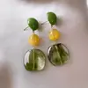 Pendientes de Flor de Circonita con Degradado de Color para Mujer Estilo Coreano Diseño de Nicho Pendientes de Botón Únicos Joyería para Orejas Elegante de Lujo Ligero Sensación de Alta Gama