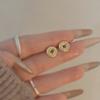 Colección de Pendientes Pequeños Exquisitos Casuales de Plata S925 Diarios Más Fáciles de Combinar Pendientes de Tuerca y Pendientes de Diseño Nicho Dulce Japonés y Coreano