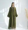 2025Loriya Aliexpress Amazon Manga Dupla Verão Elegante Cardigan de Chiffon Lr842