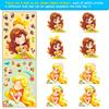 6 Hojas/Paquete Pegatinas Cambia-Caras de Dibujos Animados de Princesa Kt Transfronterizas DIY para Niños Lindas Pegatinas Puzzle de Princesas