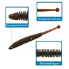 Amazon Transfronterizo Luya Raíz Espiral Señuelo Blando 6cm/5.7g Señuelo Falso Gusano Blando Pequeño Equipo de Pesca
