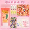 Bolsa de Material Gel Creme Sabor Fruta Handmade DIY Grampo de Cabelo Joias Acessórios de Resina terno Meninas Crianças