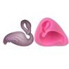Molde de silicone para aromaterapia de flamingo faça você mesmo, molde de fondant de cera para aromaterapia, molde para bolo por atacado