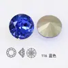 Dongzhou Diamante de Cristal Redondo Fondo Plano 10mm Flash K9 Lote Completo Diamante de Cristal Redondo Base Redonda Accesorios para Joyería DIY