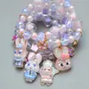 Pulsera Nueva para Niñas, Estilo Versátil para Viajes de Bebé, Joyería Linda de Conejo, Joyería para la Mano de Niña Pequeña, Estilo Princesa