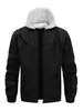 Jaqueta com Capuz Masculina Esportiva Casual para Uso Externo Juventude Tendência Outerwear Comércio Exterior Amazon