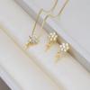Accesorios DIY Pendientes de Plata S925 con Forma de Flor Hexagonal Conjunto de Colgante para Collar de Mujer Copo de Nieve 7-13 Soporte Vacío para Perlas 1315