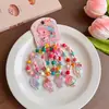 Pulseira Fofa Infantil que Brilha no Escuro Desenho Animado Colorida com Contas Pulseira para Meninas Elástica Pulseira de Corda de Cabelo Acessório de Mão para Meninas