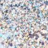 Lantejoula Laser Pet 3-8mm Lua Floco de Neve Estrela Lantejoula de Formato Especial Patch de Maquiagem DIY Glitter Decorativo para Arte de Unhas