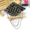 Accesorios de Hombro con Borlas de Cadena Metálica para Traje y Vestido Accesorios Vintage Transfronterizos para Hombro Accesorios de Abalorios para DIY