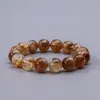 Boting Jewelry 7A Pulsera de Cristal Amarillo Torre Natural Alta Transparencia Hielo Cristal Amarillo Cuerpo Puro Pulsera de Cristal Natural para Mujer Venta al por Mayor