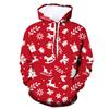 2024 Venta Caliente Transfronteriza Moda Primavera y Otoño Suéter 3D Sudadera con Estampado Digital Navideño Suéter Casual para Hombres y Mujeres DZ