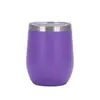 Taza de huevo para sorbos transfronterizos, doble capa de acero inoxidable, taza de vino al vacío en forma de U, 12 oz, regalo personal de negocios, taza