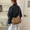 Bolso de Hombro Único Color Marrón Maillard Retro para Mujer 2026 Nueva Moda Mochila para Viaje Diario Bolso Cruzado Multiusos