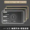 Espejo de baño LED cuadrado inteligente transfronterizo con sensor de cuerpo humano, control táctil, antivaho, montado en la pared, espejo de maquillaje iluminado