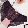 Ropa Interior para Mujer ALLMIX Estilo Japonés Sexy Encaje Malla Transparente Sade Cintura Media y Baja Bragas para Mujer