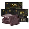 Chocolate Negro 100% Puro, Snacks Fitness de Chocolate Negro, Mantequilla de Cacao Pura Estilo Ruso, Sin Sacarina, Regalo para Novia