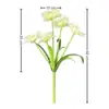 Nova Flor Artificial Tulipa Aberta de Cinco Cabeças Impressa em 3D Decoração de Casa Ornamento para Sala de Estar Arranjo Floral de Casamento