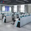 Consola de Operación de Centro de Comando de Monitoreo y Despacho Simple Moderna, Escritorio de Operación Pintado con Tecnología Avanzada, Escritorio de Computadora Personalizado