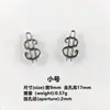 Accesorios para Joyería DIY Europeos y Americanos Colgante para Collar 17mm Logo de Moneda USD Decoraciones para Maletas Pendientes Perchas Pequeñas
