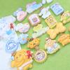 Caricatura Paleta Perro Blanco Serie de Tela Resina Pequeños Accesorios Crema Pegamento DIY Material Hecho a Mano Funda para Teléfono Móvil Casera