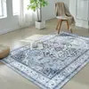 Alfombra persa vintage transfronteriza, Alfombra de mesita de noche para dormitorio, Decoración de hotel de estancia en casa, Esterilla de suelo refrescante, Alfombra grande antideslizante para sala de estar