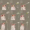 Grampo de Cabelo de Flor para Mulheres, Grampo de Cabelo de Franja de Alta Qualidade, Acessórios de Cabelo do Estilo Antigo da Dinastia Han, Novo Penteado de Grampo de Cabelo Chinoiserie