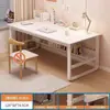 Escritorio para computadora de escritorio Mesa de estudio para el hogar Escritorio simple para escribir Mesa de escritura para dormitorio Estación de trabajo rectangular Escritorio de oficina moderno