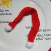 Mini bufanda pequeña de lana navideña de otoño e invierno, accesorios para sombreros, muñeco de peluche para decoración de botellas de vino, material hecho a mano