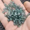 Jade quartzo azul água com furo grande fivela de jade contas de ábaco pedra de jade contas soltas cor verde-óleo conta espaçadora conta espaçadora acessórios de joalheria contas