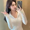 Chamarra de Yoga con Forro de Felpa para Mujer, Temporada de Primavera, Corte Ajustado, Cuello Alto, Cardigan con Cierre, Ropa para Correr y Fitness