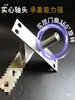 Dobradiça superior alargada aço inoxidável eixo longo ferragem mola de piso dobradiça de travessa simples porta porta de vidro dobradiça placa de dobradiça superior