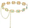 Joyería de moda transfronteriza europea y americana, cadena de cintura de cadena metálica para mujer, cadena corporal de alta gama sexy para ceñir la cintura, venta al por mayor de fabricante