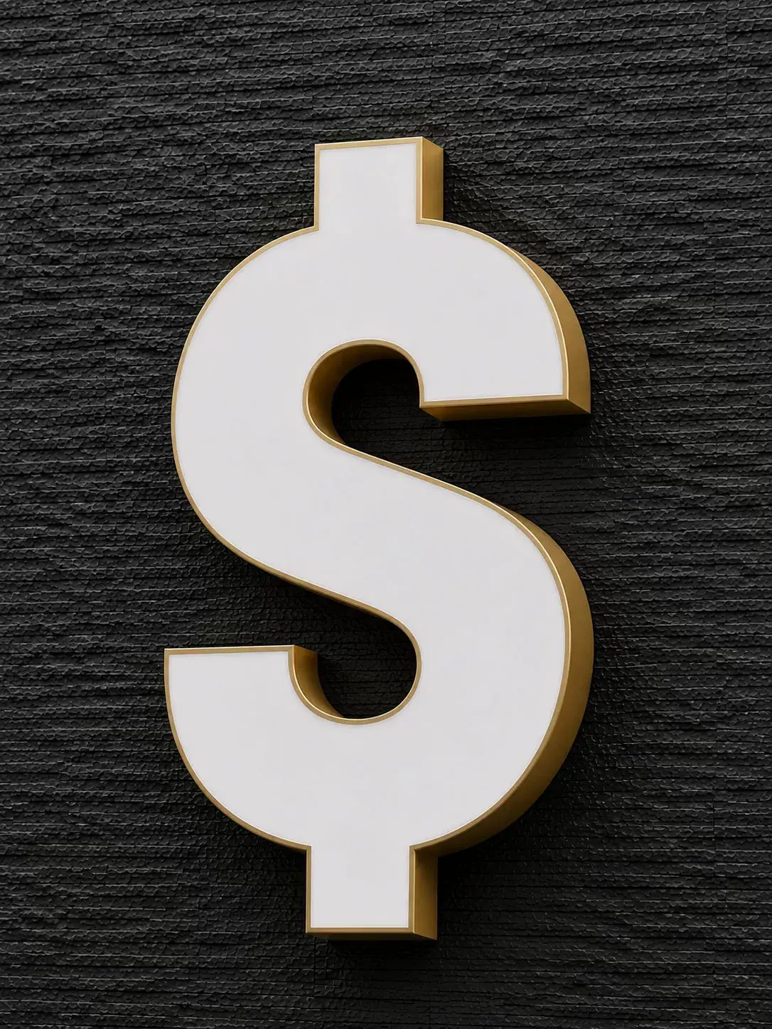 06直边迷你字正面发光效果示意｜Straight-edge front-lit mini letter type