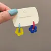 Pendientes de Esmalte Amarillo con Lunares Estilo Nuevo Fresco y Sencillo 2025 con un Ambiente Vintage de Alta Gama, Pendientes y Clavos de Lujo Ligero
