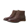 Bestseller de Amazon - Botas Martin Retro Nuevas, Caña Media, Diseño Tallado, Modernas para Hombre, Versátiles, Casuales - 27039