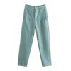 2024 Estilo Caliente Transfronterizo Moda Femenina Transfronteriza Europea y Americana Pantalones de Cintura Alta Pantalones Rectos Casuales Ventas Directas de Fábrica